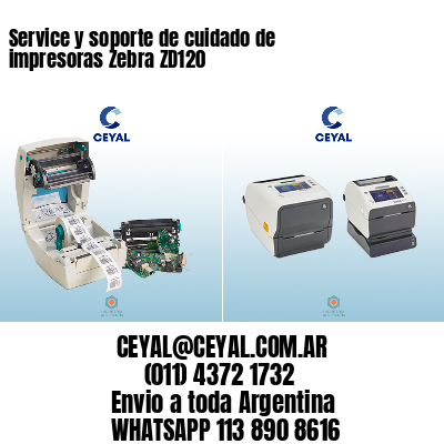 Service y soporte de cuidado de impresoras Zebra ZD120