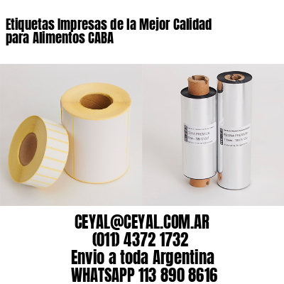 Etiquetas Impresas de la Mejor Calidad para Alimentos CABA