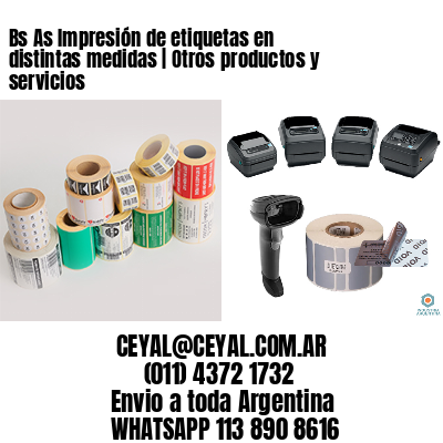 Bs As Impresión de etiquetas en distintas medidas | Otros productos y servicios