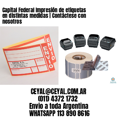 Capital Federal Impresión de etiquetas en distintas medidas | Contáctese con nosotros
