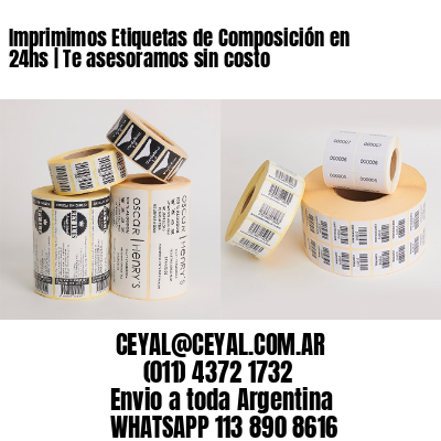 Imprimimos Etiquetas de Composición en 24hs | Te asesoramos sin costo