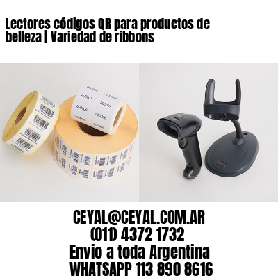 Lectores códigos QR para productos de belleza | Variedad de ribbons