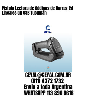 Pistola Lectora de Códigos de Barras 2d Lineales QR USB Tucuman