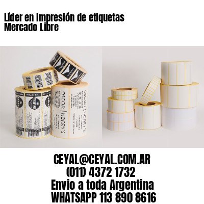 Líder en impresión de etiquetas Mercado Libre