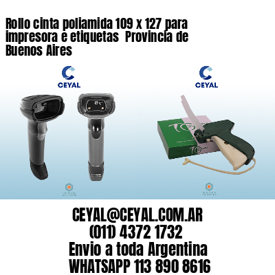 Rollo cinta poliamida 109 x 127 para impresora e etiquetas  Provincia de Buenos Aires