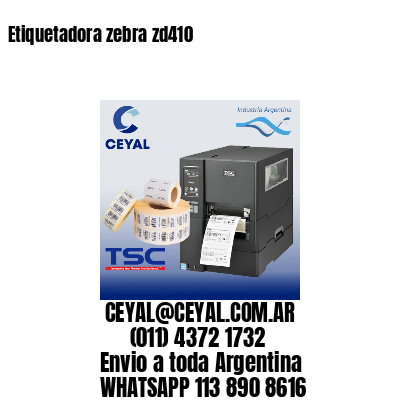 Etiquetadora zebra zd410