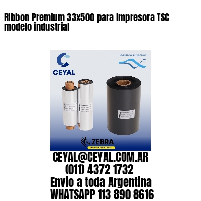 Ribbon Premium 33×500 para impresora TSC modelo industrial