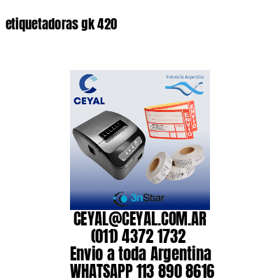 etiquetadoras gk 420