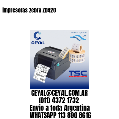 impresoras zebra ZD420