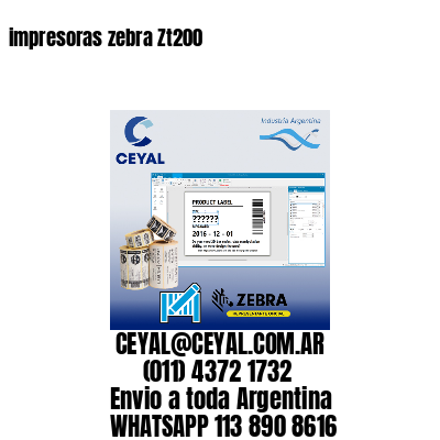 impresoras zebra Zt200