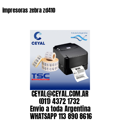 impresoras zebra zd410