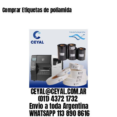 Comprar Etiquetas de poliamida