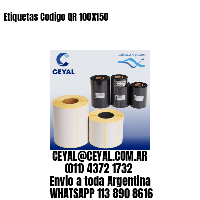 Etiquetas Codigo QR 100X150