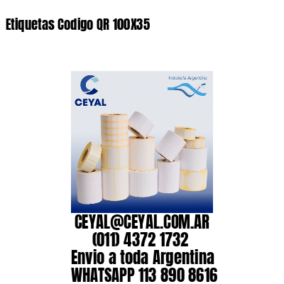Etiquetas Codigo QR 100X35