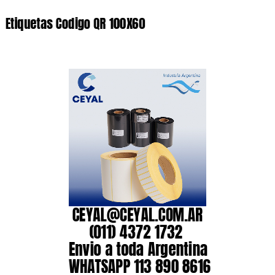 Etiquetas Codigo QR 100X60