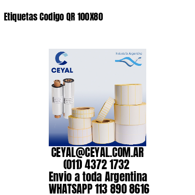 Etiquetas Codigo QR 100X80