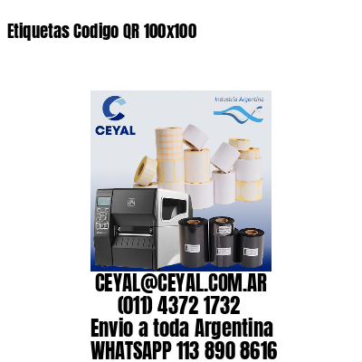 Etiquetas Codigo QR 100×100