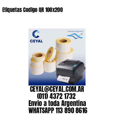 Etiquetas Codigo QR 100×200