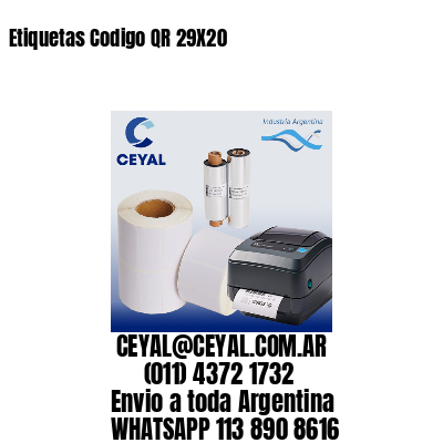 Etiquetas Codigo QR 29X20