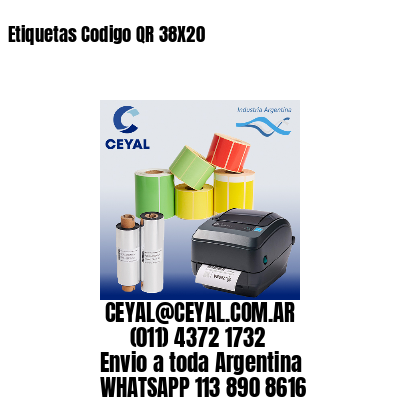 Etiquetas Codigo QR 38X20