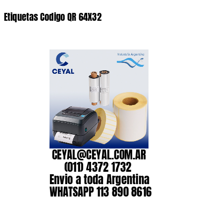 Etiquetas Codigo QR 64X32