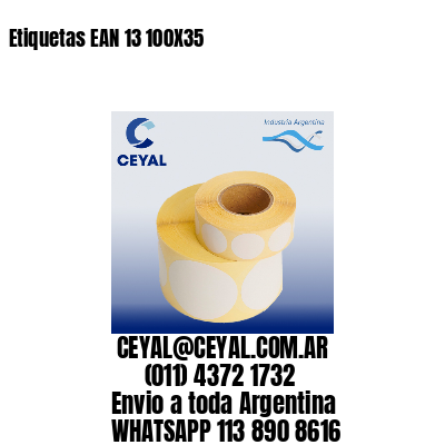 Etiquetas EAN 13 100X35