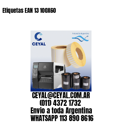 Etiquetas EAN 13 100X60