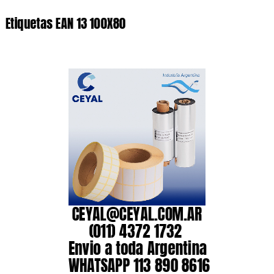 Etiquetas EAN 13 100X80