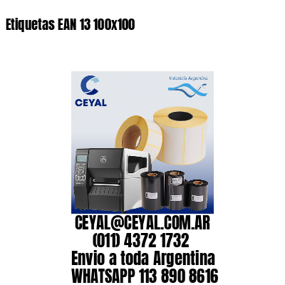 Etiquetas EAN 13 100×100