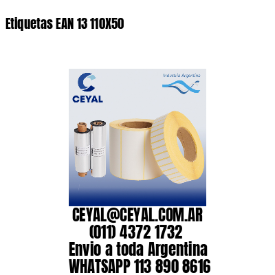 Etiquetas EAN 13 110X50