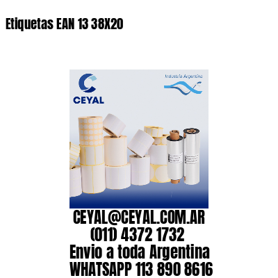 Etiquetas EAN 13 38X20