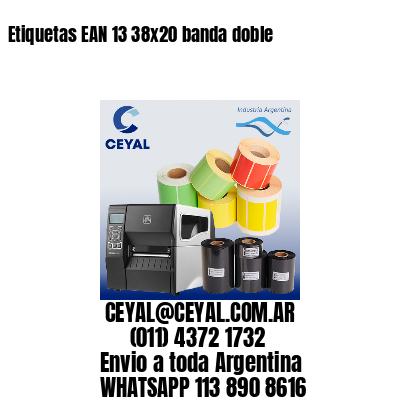 Etiquetas EAN 13 38×20 banda doble