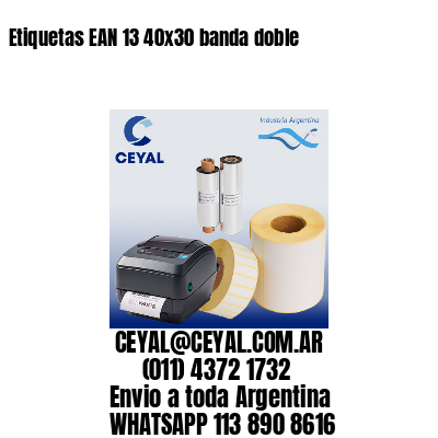Etiquetas EAN 13 40×30 banda doble