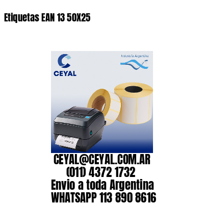 Etiquetas EAN 13 50X25