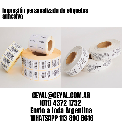 Impresión personalizada de etiquetas adhesiva