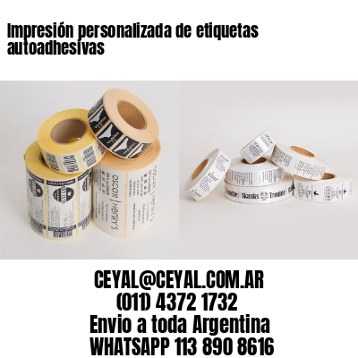 Impresión personalizada de etiquetas autoadhesivas