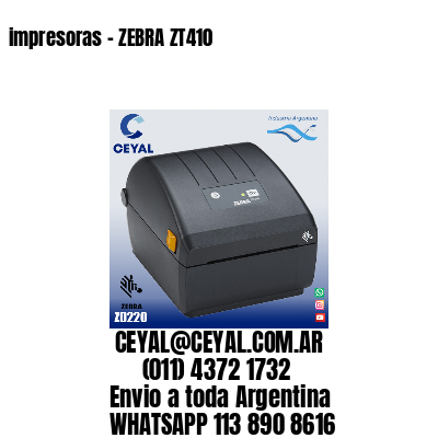 impresoras – ZEBRA ZT410