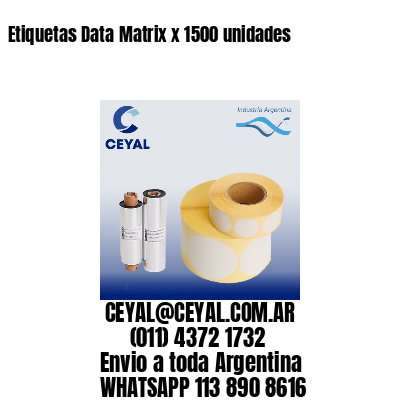 Etiquetas Data Matrix x 1500 unidades