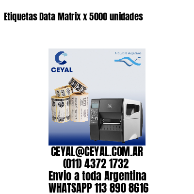 Etiquetas Data Matrix x 5000 unidades