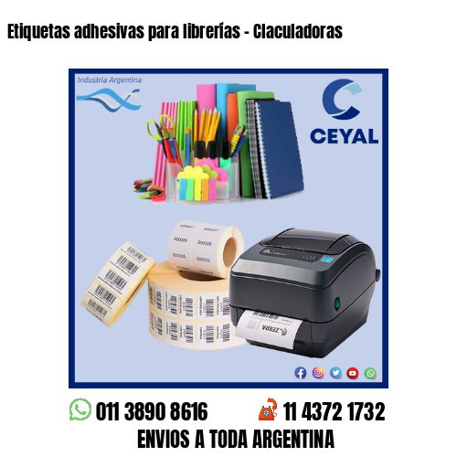 Etiquetas adhesivas para librerías – Claculadoras