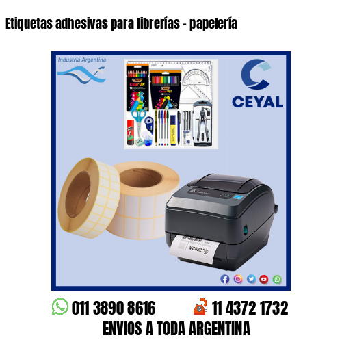 Etiquetas adhesivas para librerías – papelería