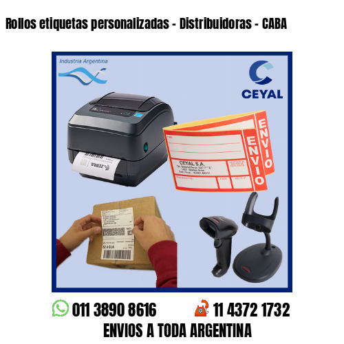 Rollos etiquetas personalizadas – Distribuidoras – CABA