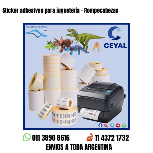 Sticker adhesivos para juguetería – Rompecabezas