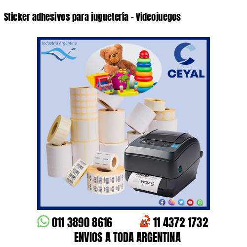 Sticker adhesivos para juguetería – Videojuegos