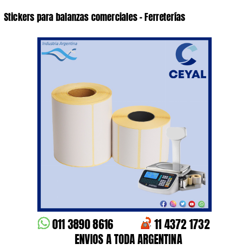 Stickers para balanzas comerciales – Ferreterías