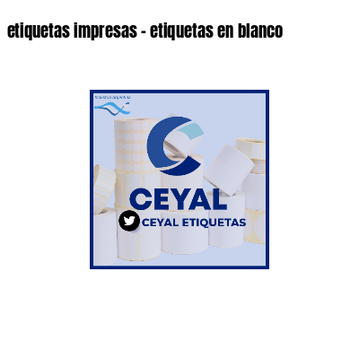 etiquetas impresas - etiquetas en blanco