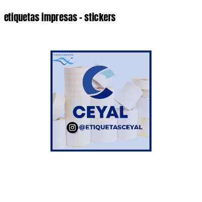 etiquetas impresas - stickers