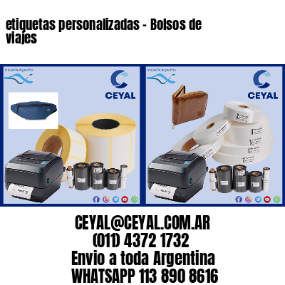 etiquetas personalizadas – Bolsos de viajes