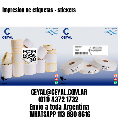 impresion de etiquetas – stickers