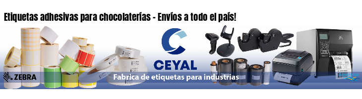 Etiquetas adhesivas para chocolaterías - Envíos a todo el país!